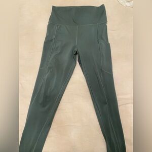 Green American Eagle Leggings with Pockets